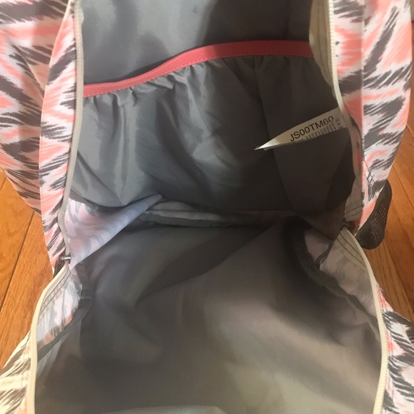 Trans By JanSport 17" SuperMax Backpack Gray/Coral - Picture 6 of 8